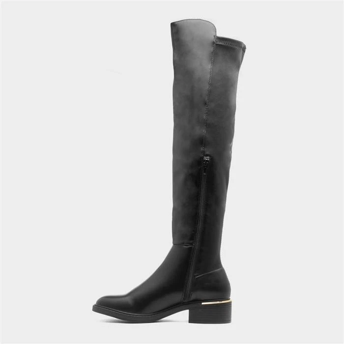 Truffle Nicola Womens Black High Leg Boot - Image 2