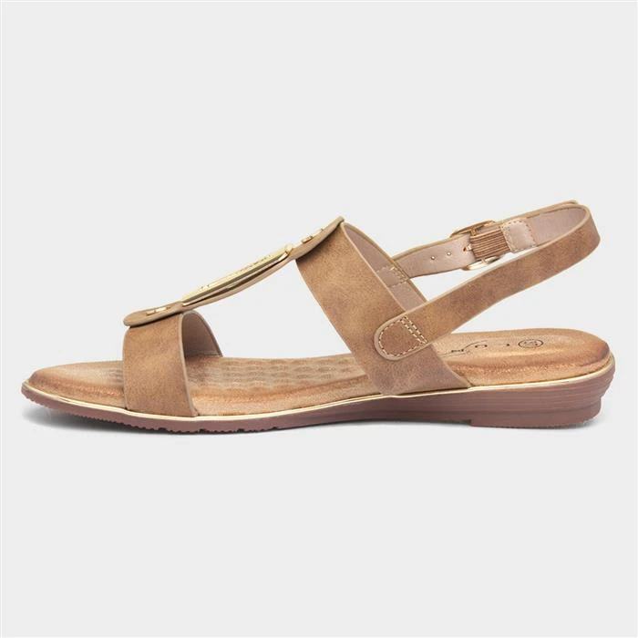 Lunar Adora Womens Tan Sandal - Image 2