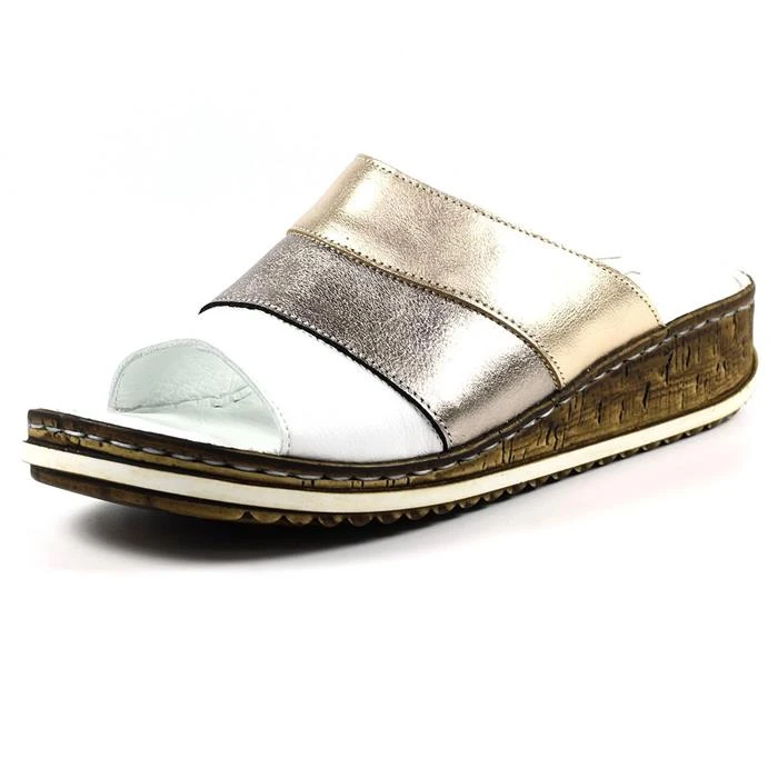 Lunar Appleby Womens Metallic Pewter Mule Sandal - Image 2