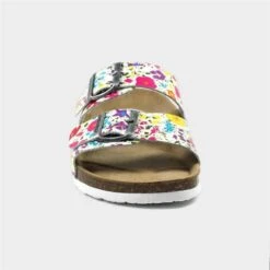 Lazy Dogz Tide Womens Multi Floral Leather Sandal