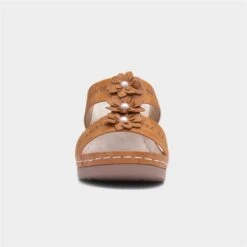 Lilley & Skinner Tobago Womens Tan Wedged Mule