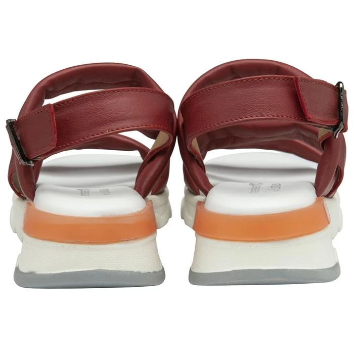 Lotus Fionne Womens Red Leather Strappy Sandal - Image 2