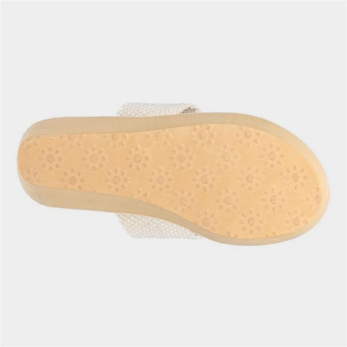Rocket Dog Diver Womens Cream Wedged Sandal - Image 3