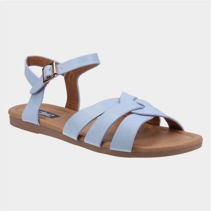 Divaz Antalya Womens Blue Strappy Sandal