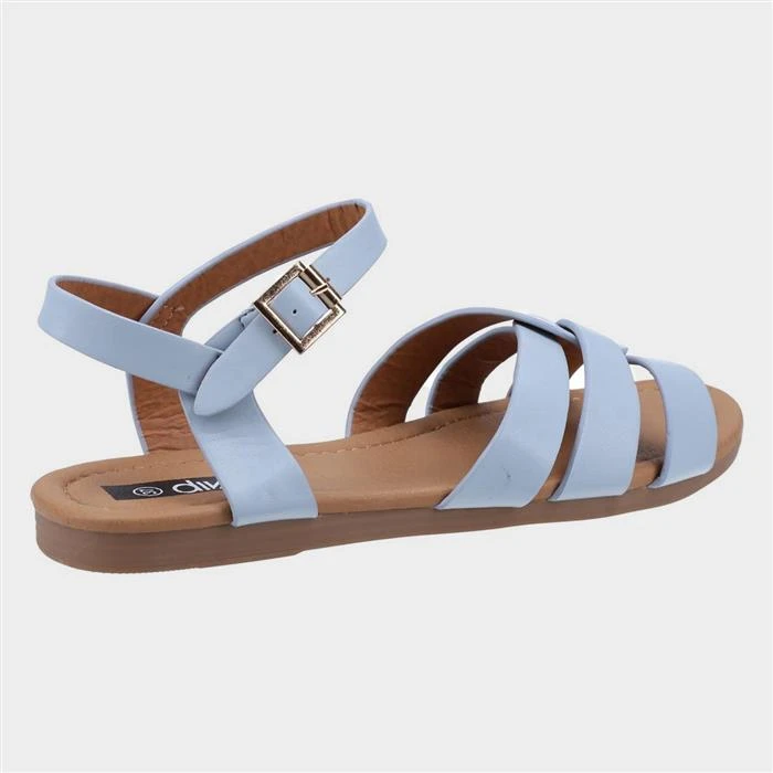 Divaz Antalya Womens Blue Strappy Sandal - Image 2