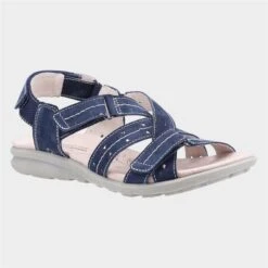 Fleet & Foster Bilbao Womens Navy Leather Sandal