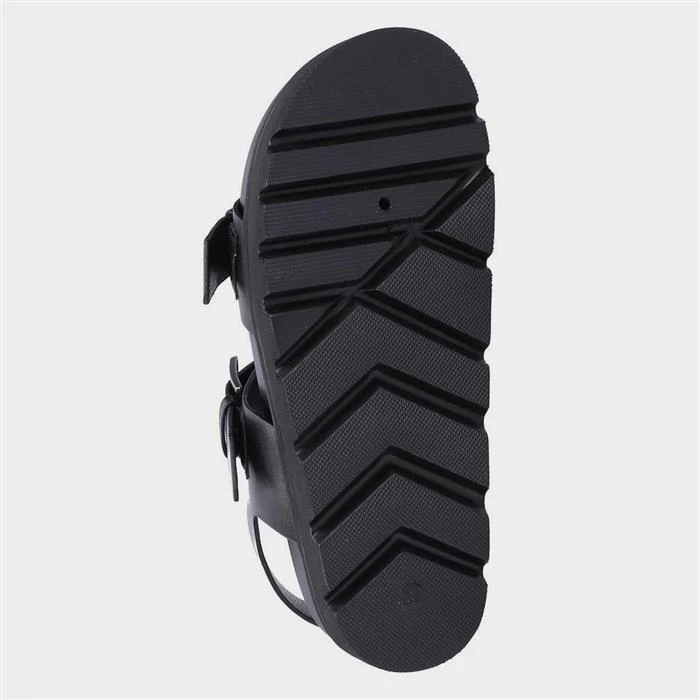 Divaz Saphia Womens Black Chunky Sandal - Image 3