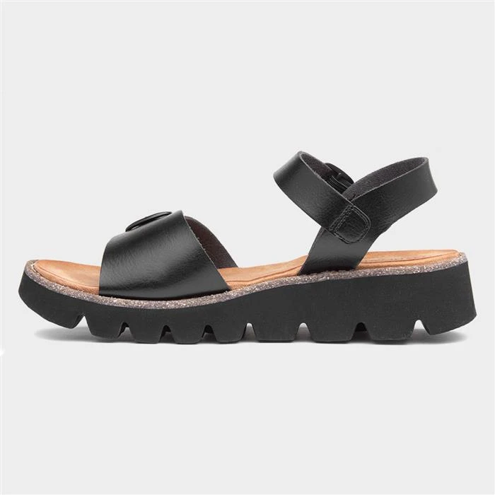 Heavenly Feet Trudy Womens Black Sandal - Image 2