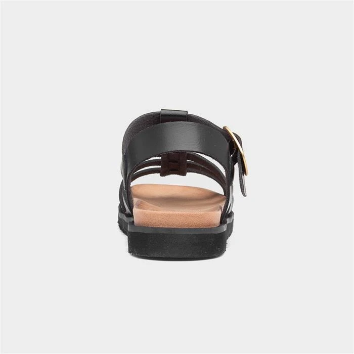 Heavenly Feet Saltwater Womens Black Sandal - Image 3