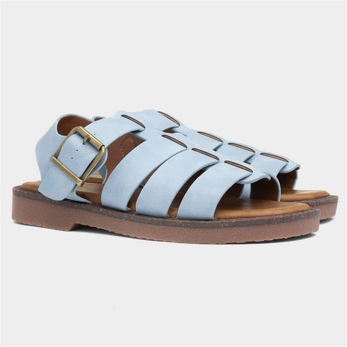 Heavenly Feet Reef Womens Denim Blue Sandal - Image 5