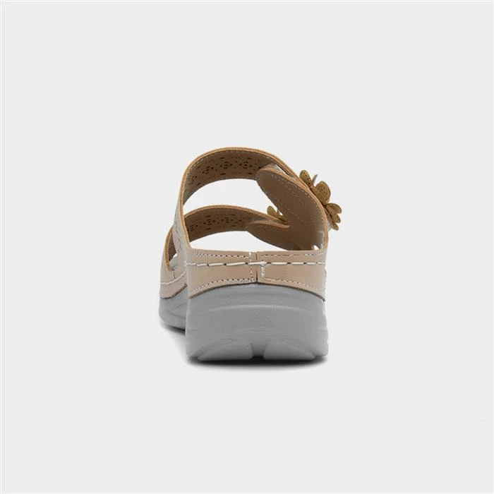 Comfy Steps Madeira Womens Beige Sandal - Image 3