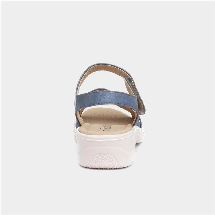 Softlites Womens Blue Flower Sandal - Image 3