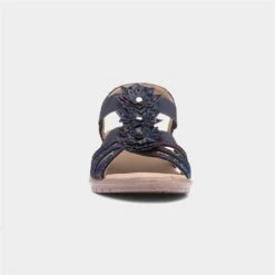 Softlites Womens Navy Floral Strappy Sandal