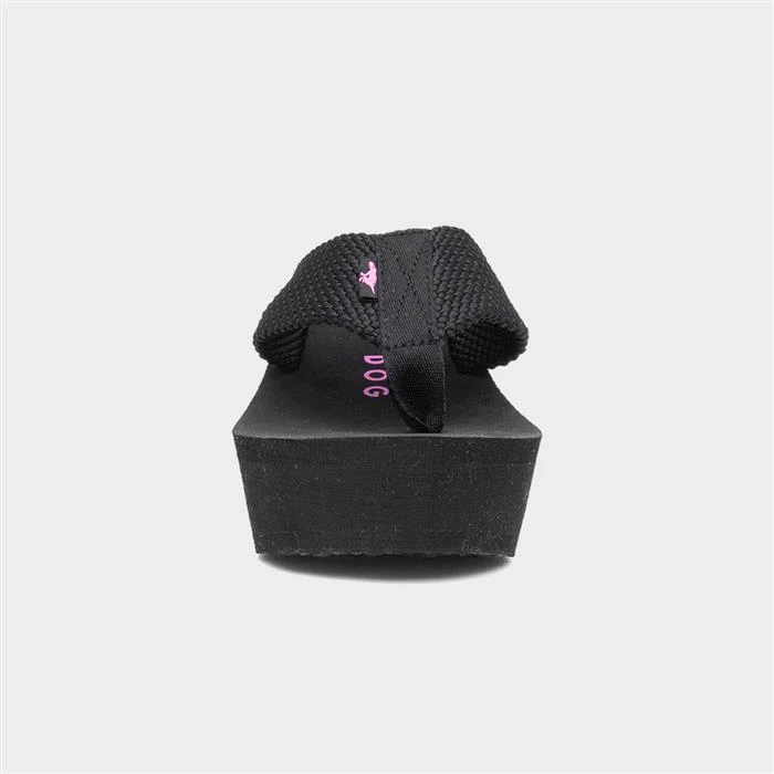 Rocket Dog Diver Womens Black Wedged Sandal