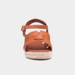 Topway Womens Tan Wedge Sandal