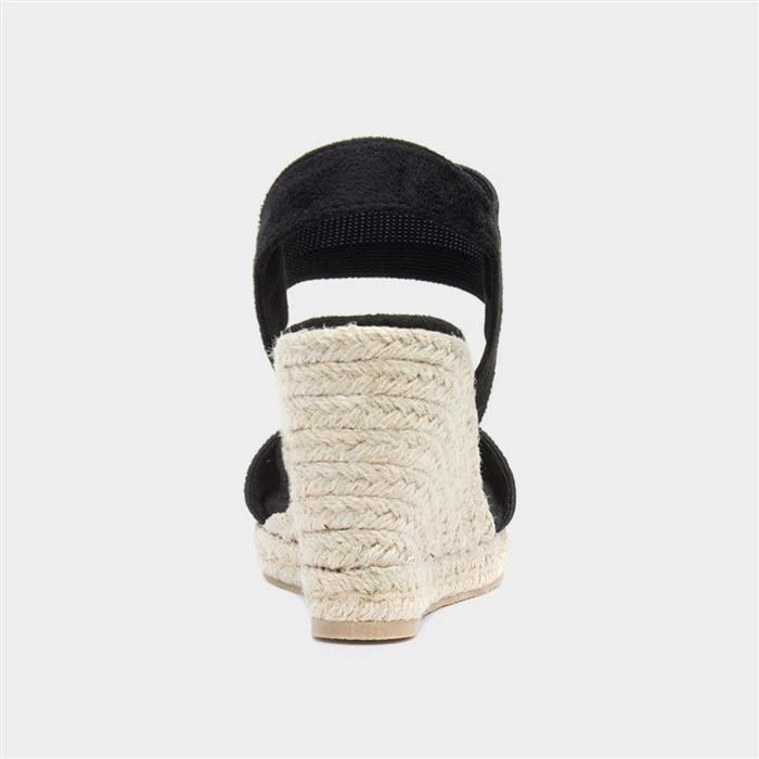 Topway Womens Black Wedge Sandal - Image 3