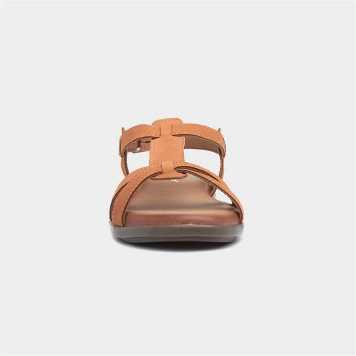 Hush Puppies Kate Womens Tan Leather Sandals