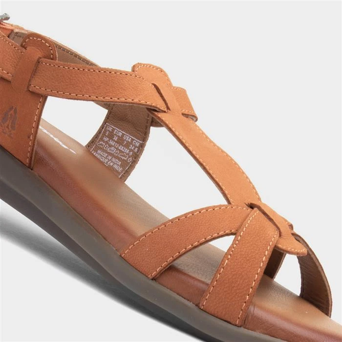 Hush Puppies Kate Womens Tan Leather Sandals - Image 4
