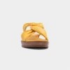 Caprice Womens Yellow Leather Sandal