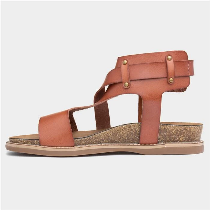 Heavenly Feet Desert Womens Tan Sandal - Image 2