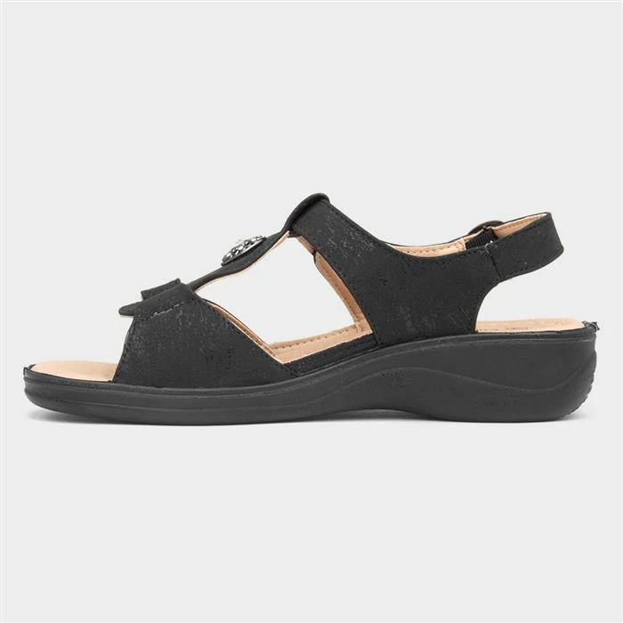 Cushion Walk Starlet Womens Black Sandal - Image 2