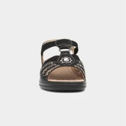 Cushion Walk Lisa Womens Black Strappy Sandal