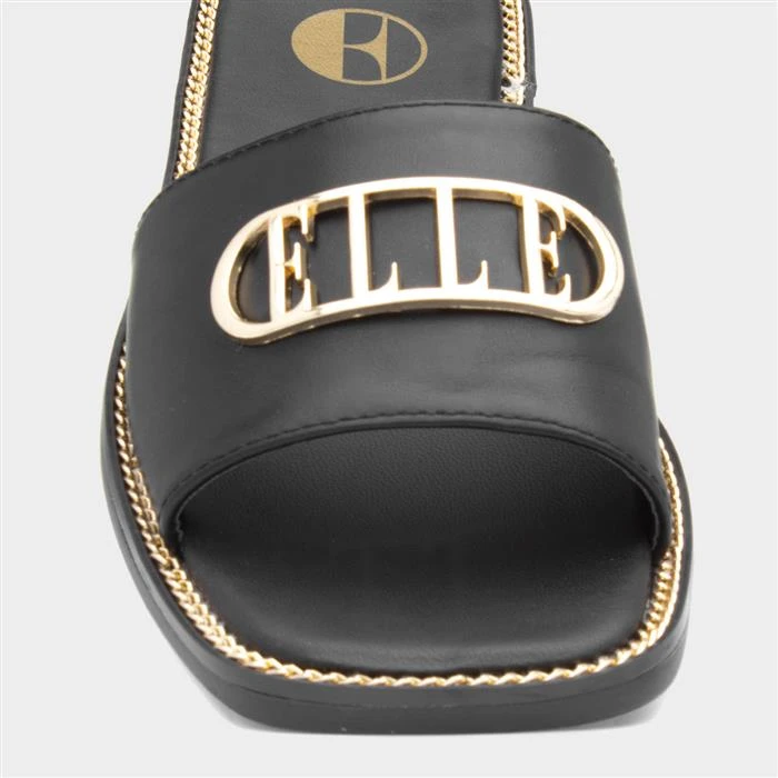 Elle Odetta Womens Black Slider - Image 4