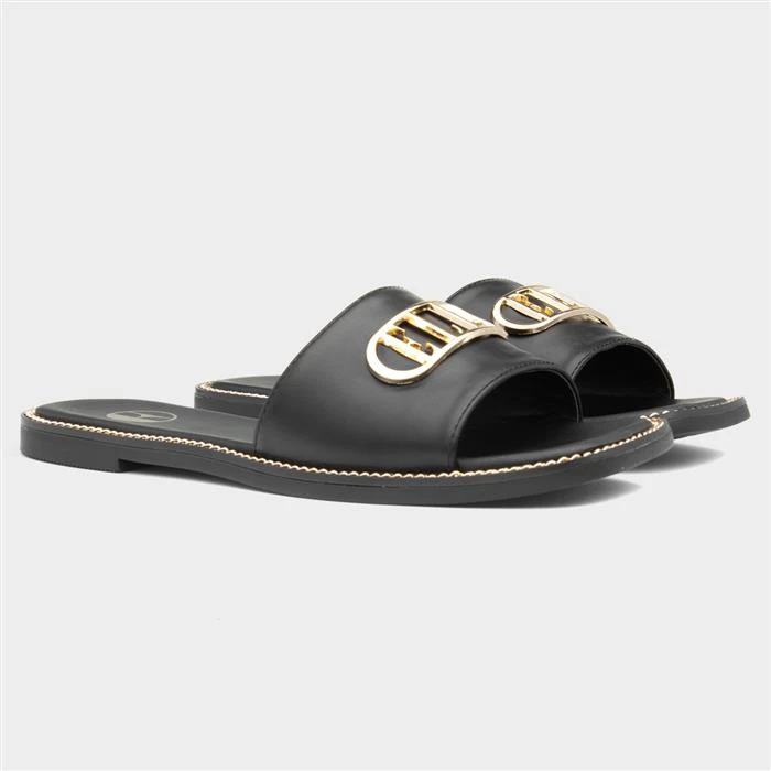 Elle Odetta Womens Black Slider - Image 5