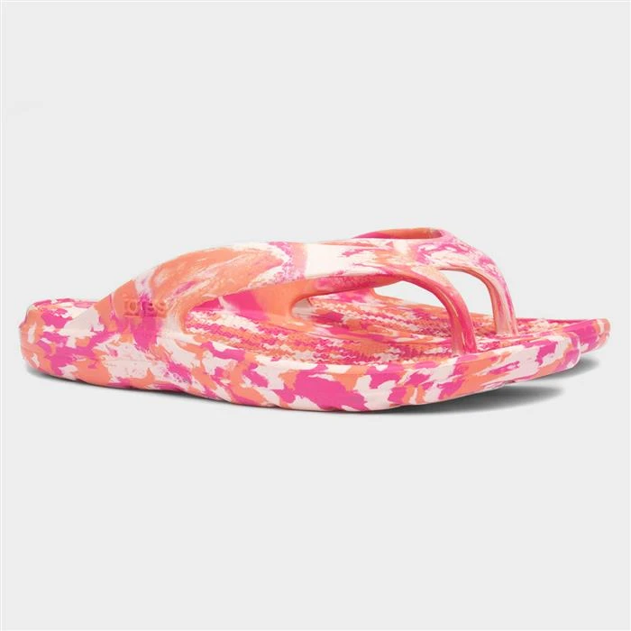 Totes Everywear Womens Pink Tie Dye Sandal - Image 5