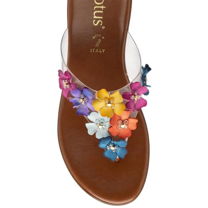 Lotus Womens Multi-Coloured Toe-Post Sandals - Image 3