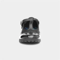 Hush Puppies Maisie Girls Black Leather T Bar Shoe