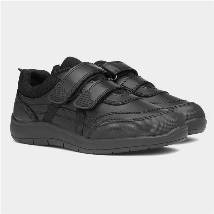 Buckle My Shoe Bulmer Kids Black School Shoe - Image 5