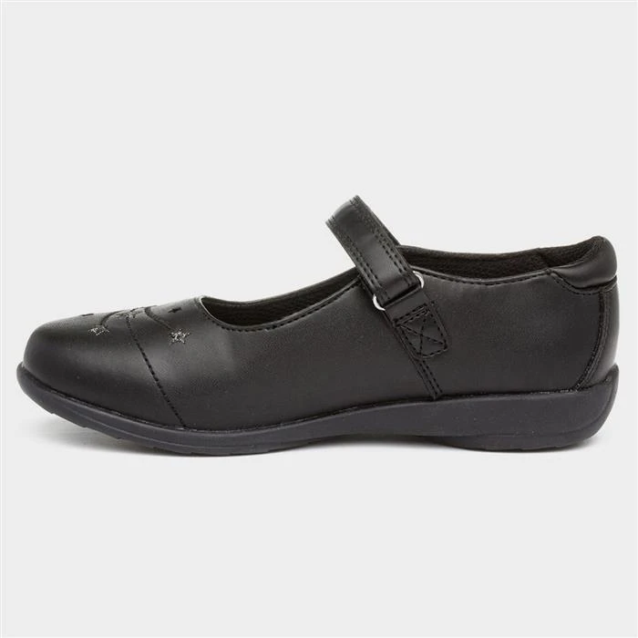 Buckle My Shoe Jamaica Girls Black Bar Shoe - Image 2