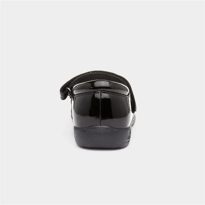 Buckle My Shoe Girls Patent Bar Shoe In Black - Image 3