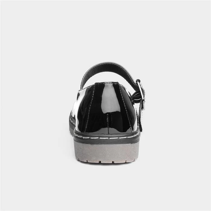 Lilley Girls Black Patent Bar Shoe - Image 3