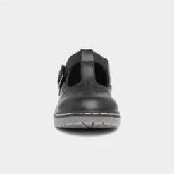 Lilley Girls Black T-Bar Buckle School Shoe