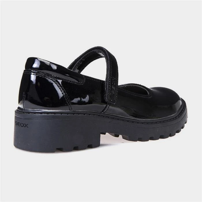 Geox J Casey G. P Kids Black Patent Leather Shoe - Image 2