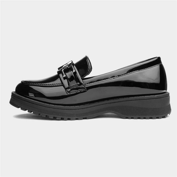 Lilley Una Kids Black Patent Loafer - Image 2