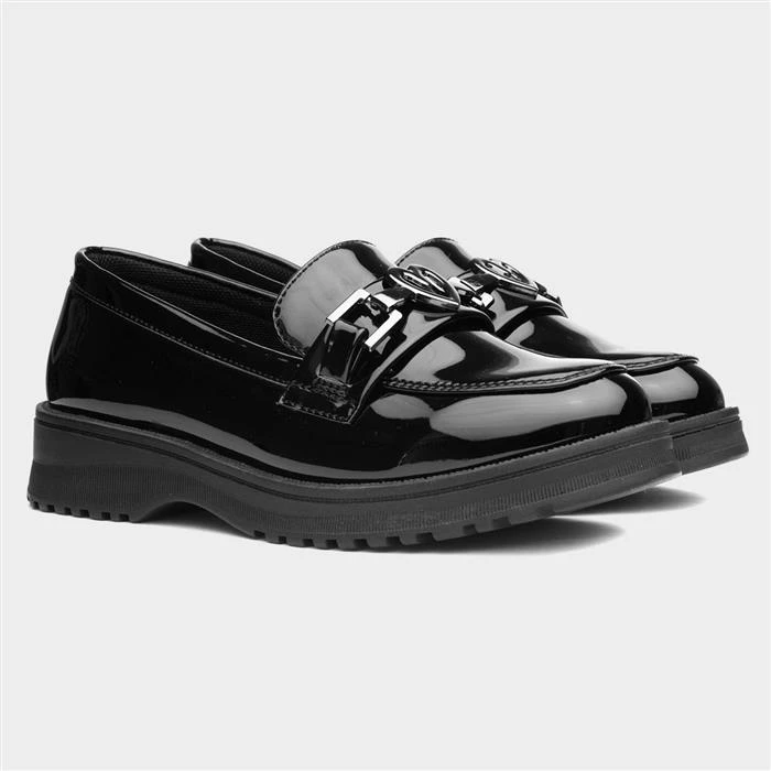 Lilley Una Kids Black Patent Loafer - Image 5