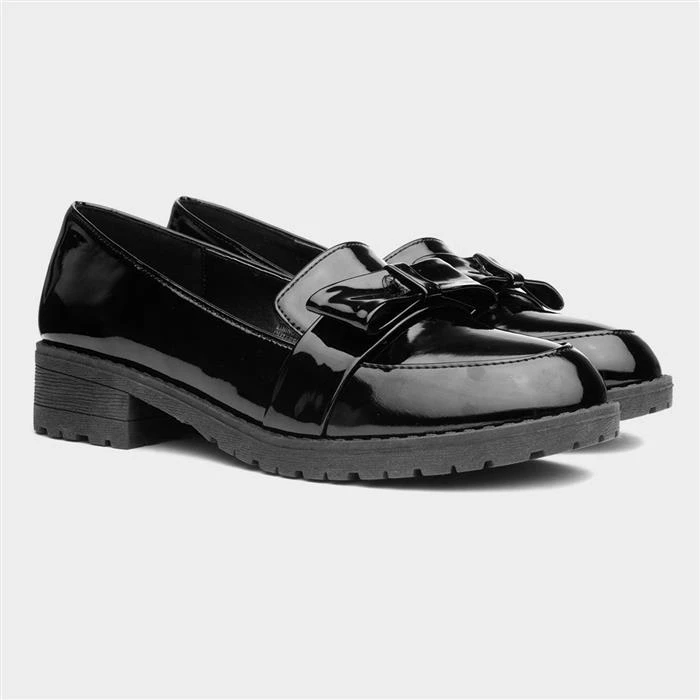 Lilley Cath Girls Black Patent Loafer - Image 5