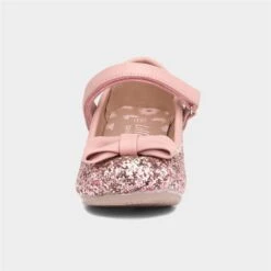 Lilley Sparkle Girls Pink Glitter Heeled Shoe