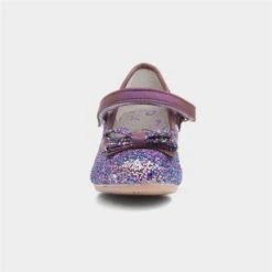 Lilley Sparkle Girls Purple Glittery Heeled Shoe