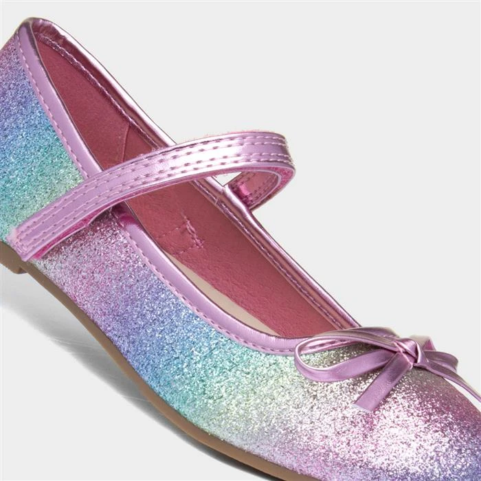 Buckle My Shoe Fifi Kids Multi Ballerina Shoe - Image 4