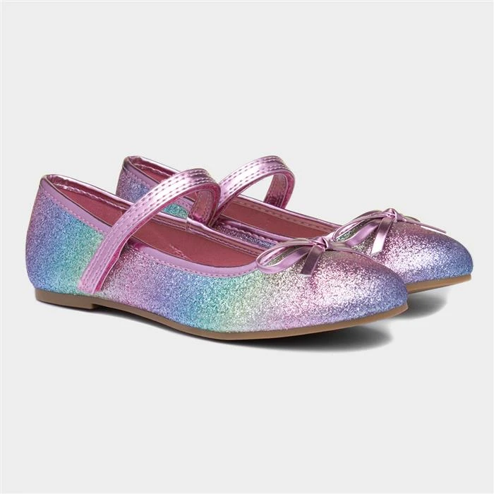 Buckle My Shoe Fifi Kids Multi Ballerina Shoe - Image 5