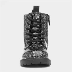 Walkright Kids Black And Grey Shiny Boot