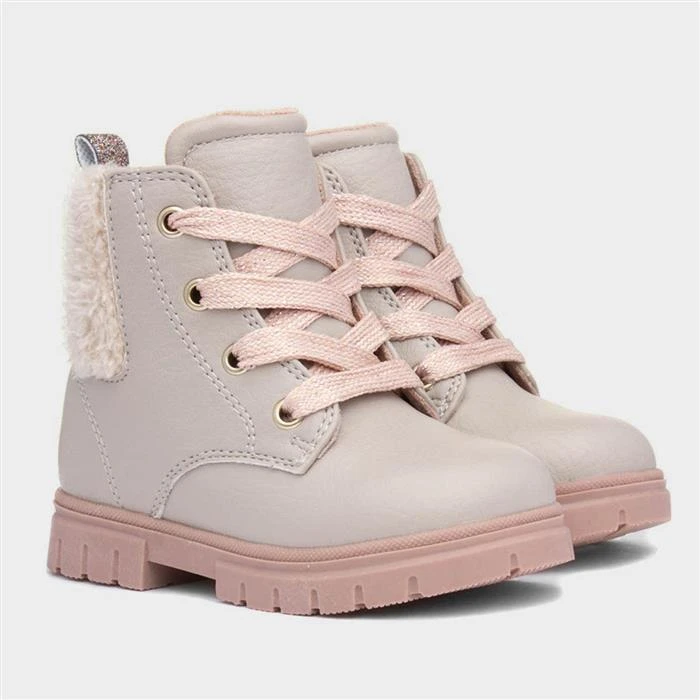 Walkright Lettie Kids Beige Ankle Boot - Image 5