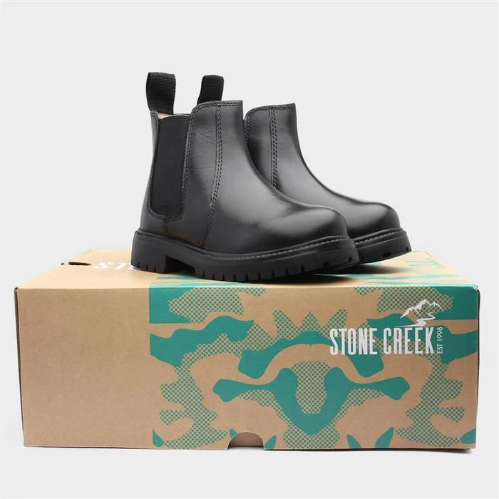 Stone Creek Junior Pete Kids Leather Chelsea Boot - Image 5