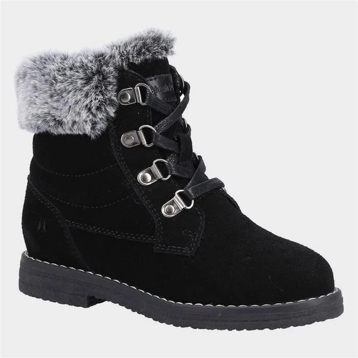 Hush Puppies Mini Florence Kids Black Boot