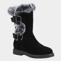 Hush Puppies Mini Megan Kids Black Boot