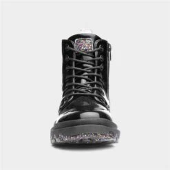 Lilley Junior Elizabeth Kids Black Patent Boots